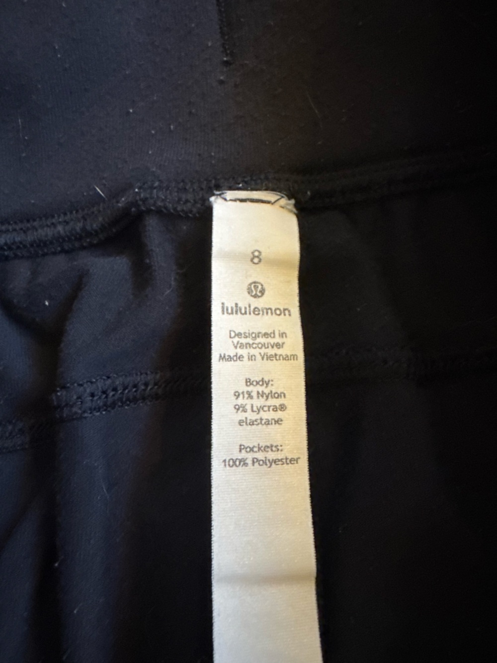 Lululemon - Nulu Black Drawstring Jogger Pants, size 8 - Picture 8 of 9